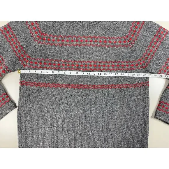 J Crew Mens Handknit Lambswool Sweater XL Apres Ski Retro 80s Grandpa Preppy - Picture 3 of 8